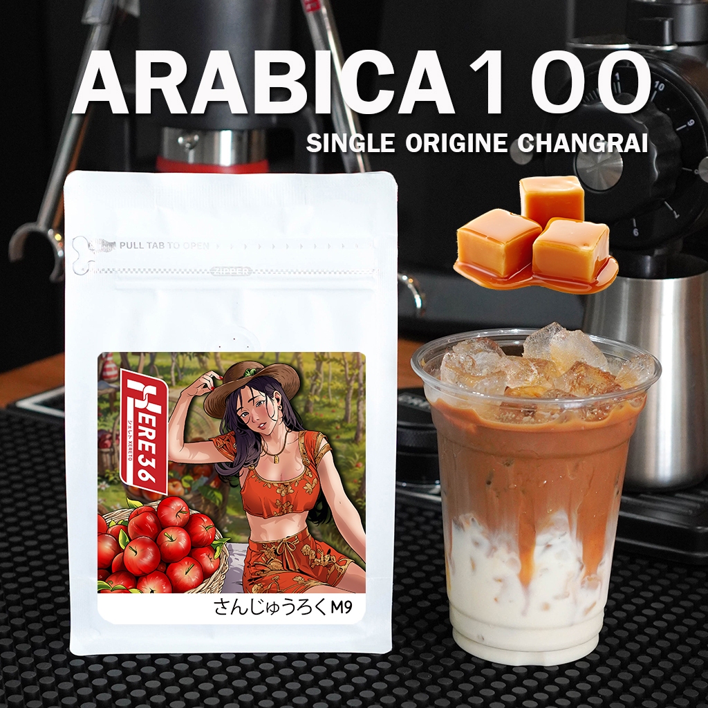 ( Premium mass ) HERE SWEET BLEND : เมล็ดกาแฟผลไม้สุกอราบิก้าปางขอน 100%