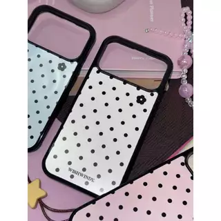 Classic Polka Wish Collection Classic Black For iPhone case เคสไอโฟน | Wishwindy