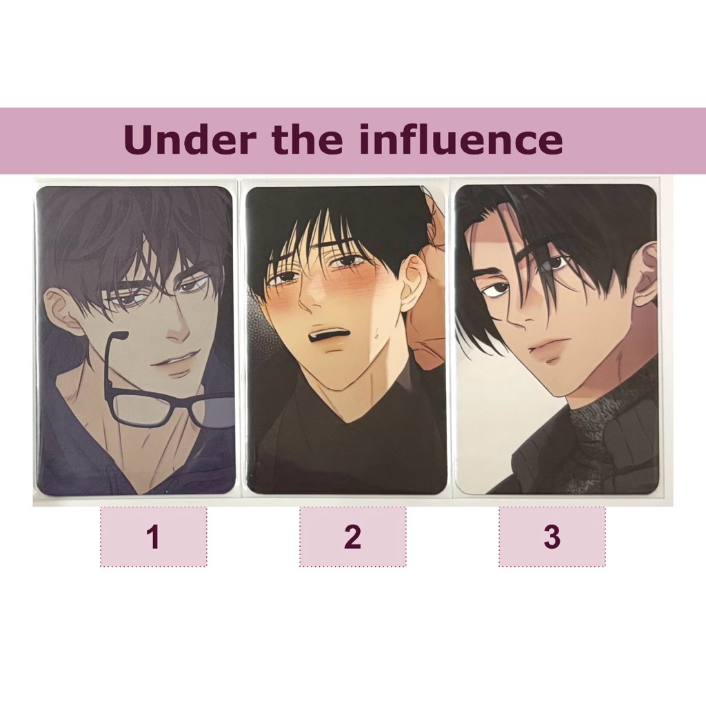 [พร้อมส่ง] Photocard Under the influence การ์ด manhwa Lezhin Boomtoon BL