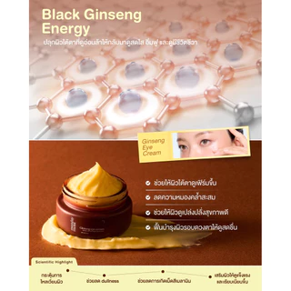 Mondaymoist Ginseng eye cream โสมใต้ตา ฟื้นฟูบำรุงรอบดวงตา ร่องตื้น ชุ่มชื้น (10 กรัม)