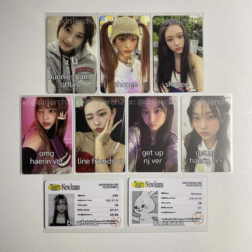 Newjeans HAERIN Photocards 9 ea