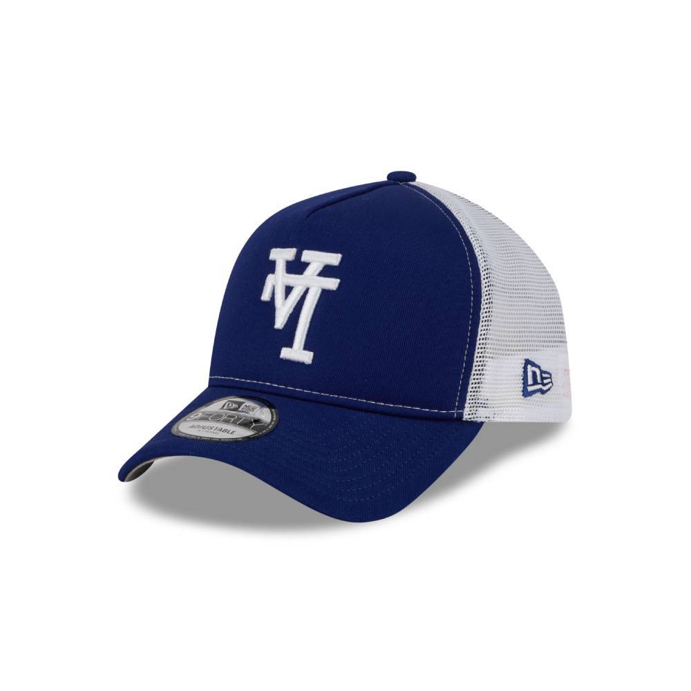หมวกแก๊ป New Era รุ่น Los Angeles Dodgers MLB Upside Down Dark Royal 9Forty Af Trucker Cap