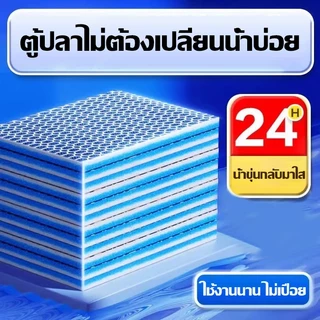 ใยกรองตู้ปลา ฟองน้ำกรองน้ำ กรองละเอียด น้ำใสใน 24 ชม. ใช้งานทน ไม่ต้องเปลี่ยนน้ำบ่อย