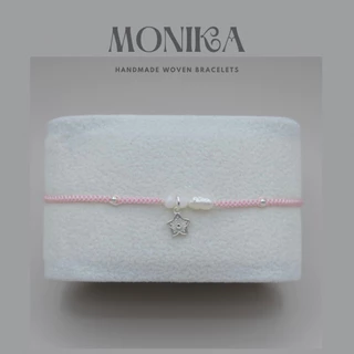 Monika - Sakura Pearl(มุกแท้ สำเร็จ ชื่อเสียง สมหวัง) จี้เงินแท้ 92.5%