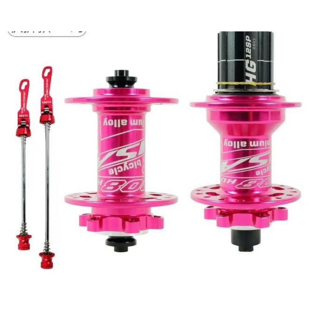 ดุม PASAK มี7สี ดุมแต่ง 32รู แกนปลด9mm. 100-135 shimano7-12speed