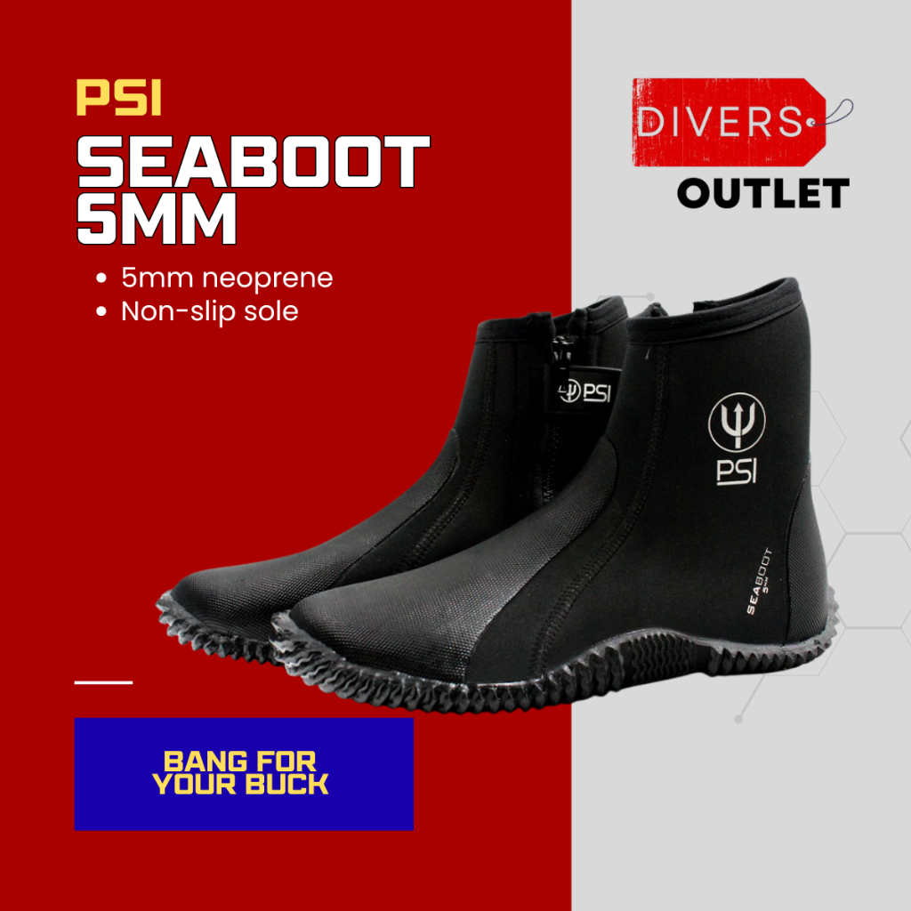 PSI Seaboot 5mm Neoprene Scuba Diving Boots