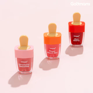 [สูตรสีแน่นชัด]Godmami ลิปครีม​เด็ก ผสมน้ำมันโรสฮิปออร์แกนิก รูปไอศครีม มายด์ เฟิร์ส ครีมมี่ ลิป