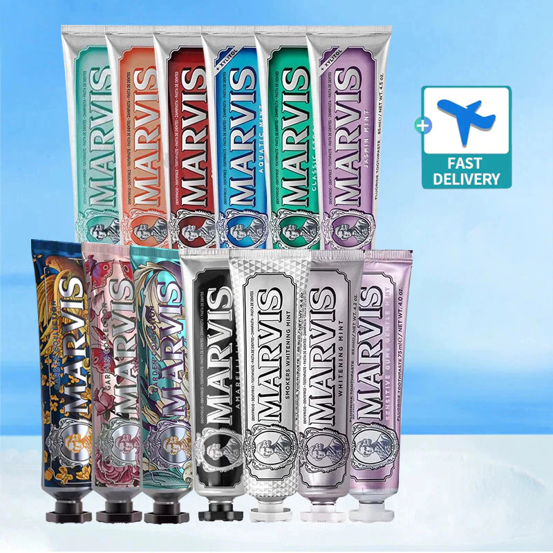 MARVIS ยาสีฟันมาร์วิส 85มล. ยาสีฟันไวท์เทนนิ่งมิ้นต์ Garden Collection ยาสีฟันมาร์วิส 75มล