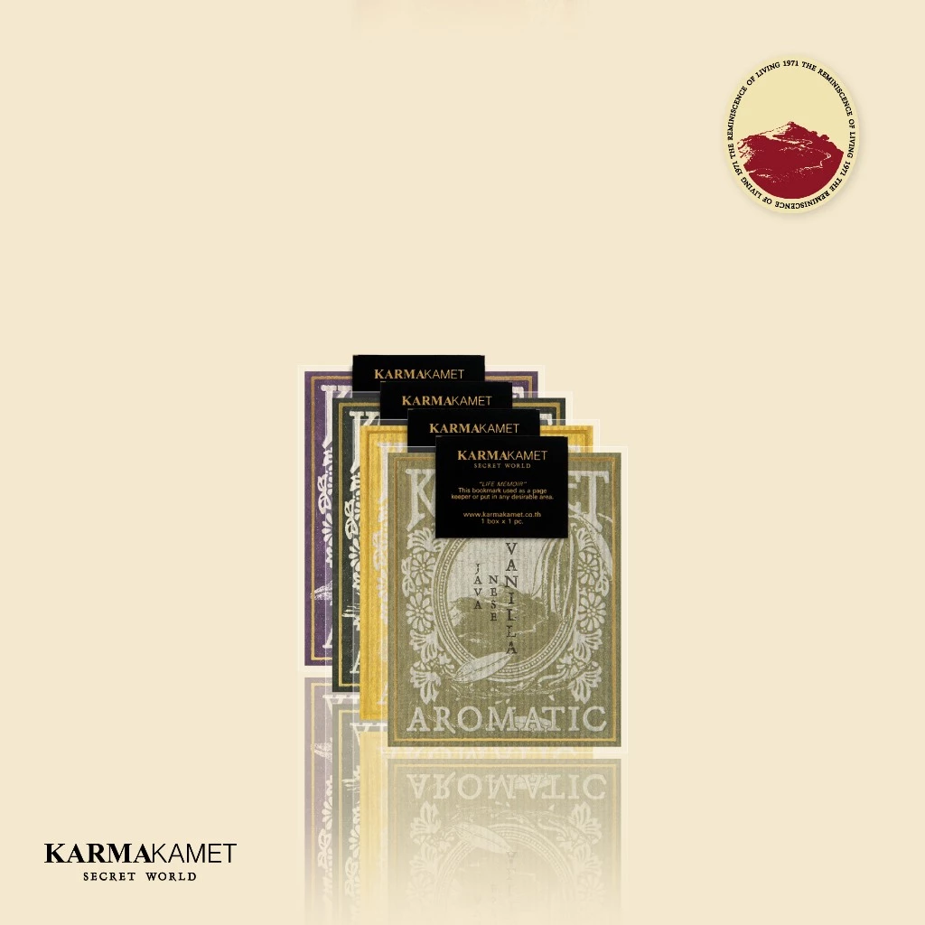 KARMAKAMET | Life Memoir Aromatic Bookmark Set 3 | คามาคาเมต แผ่นคั่นหนังสือหอม ห้องเรียน กลิ่นหอม ปรับอากาศ ผ่อนคลาย