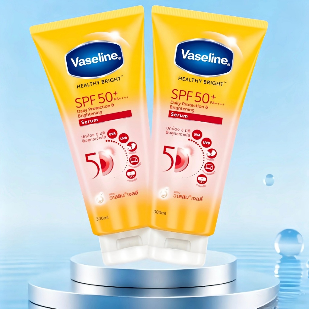 💎ลดพิเศษ💎 Vaseline โลชั่นกันแดด 300ml SPF50 PA++++ เซรั่มบำรุงผิวขาว ลดเลือนจุดด่างดำ กันแดดตัวดังที่สาวไทยใช้ Niacinami