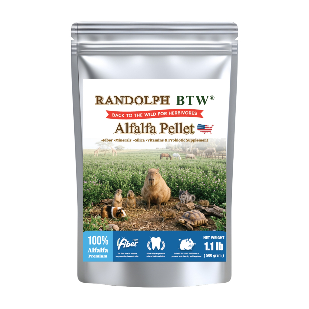 Alfalfa Pellet-อัลฟัลฟ่าอัดเม็ด (ขนาดเม็ดใหญ่!) 500กรัม