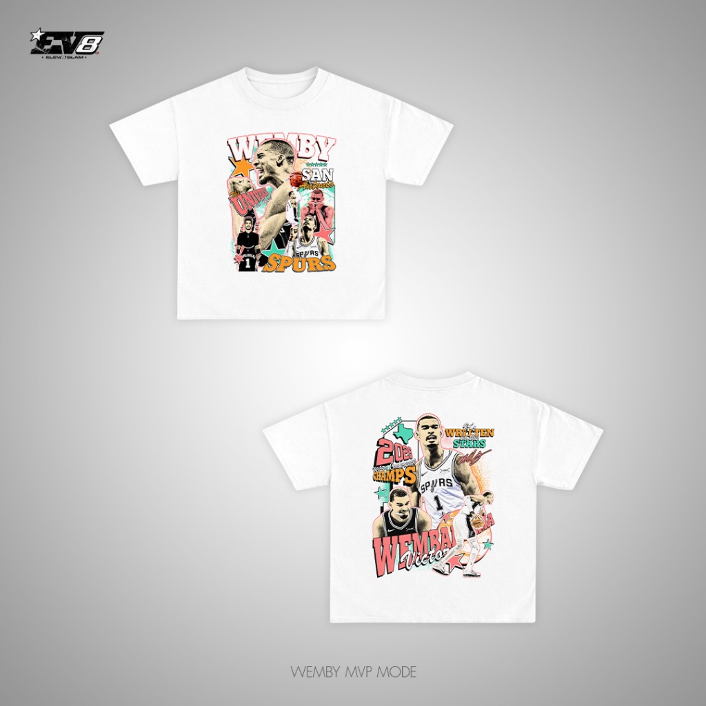 เสื้อยืดโอเวอร์ไซส์ Elev8 Slam : คอลเลคชั่น WEMBY MVP MODE