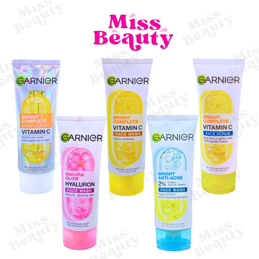 โฟมล้างหน้าการ์นิเย่ วิตามินซี เฟส วอช / แอนตี้-แอคน่ GARNIER SKIN NATURALS ปริมาณ 100 มล.