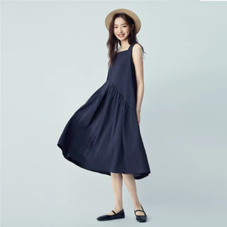 GIORDANO (Online Exclusive) เดรสผู้หญิง Women's Square-neck Dress 13466271
