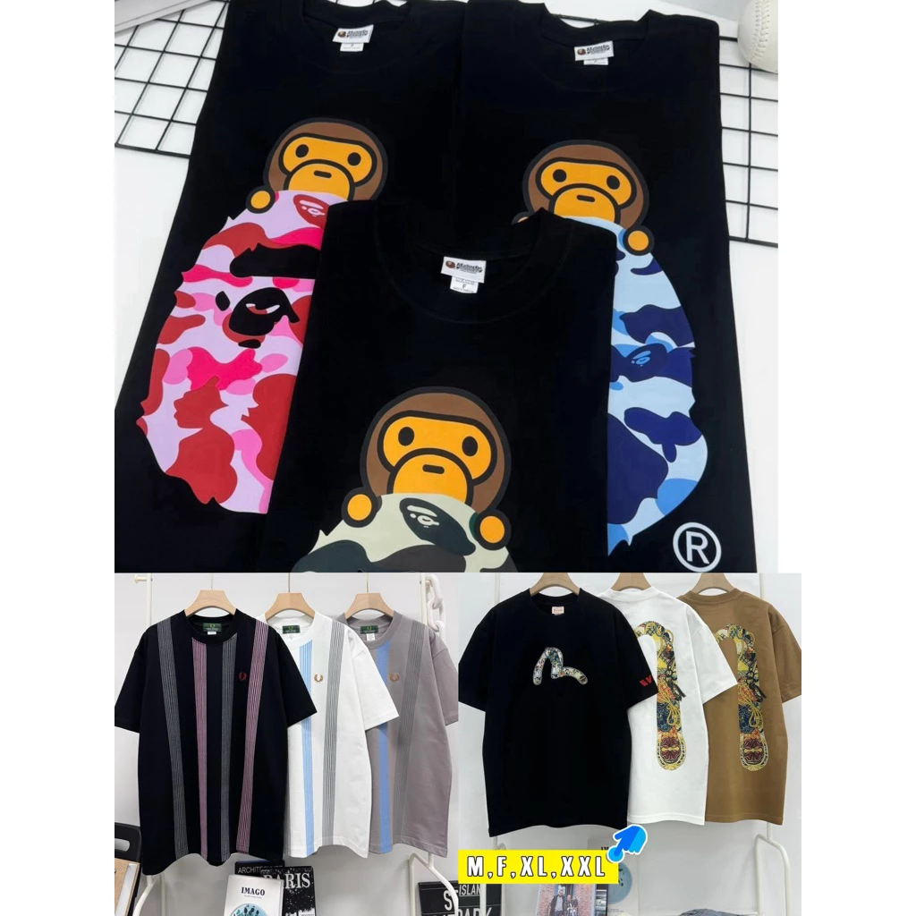•เสื้อยืดOversizeรวมแบรนด์ Size M F XL 2XL