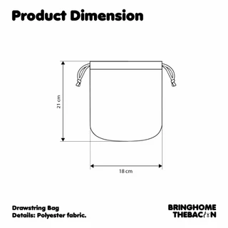 Bringhome Drawstring Bag ถุงหูรูด ถุงใส่ของ