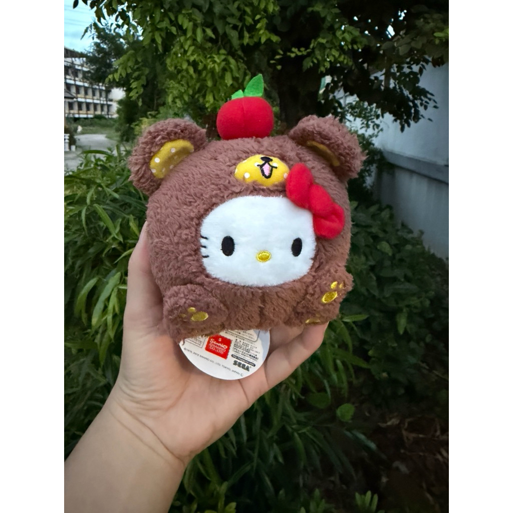 🫟New with Tag-Cute Small Kitty Bear Apple -Sega-🫟