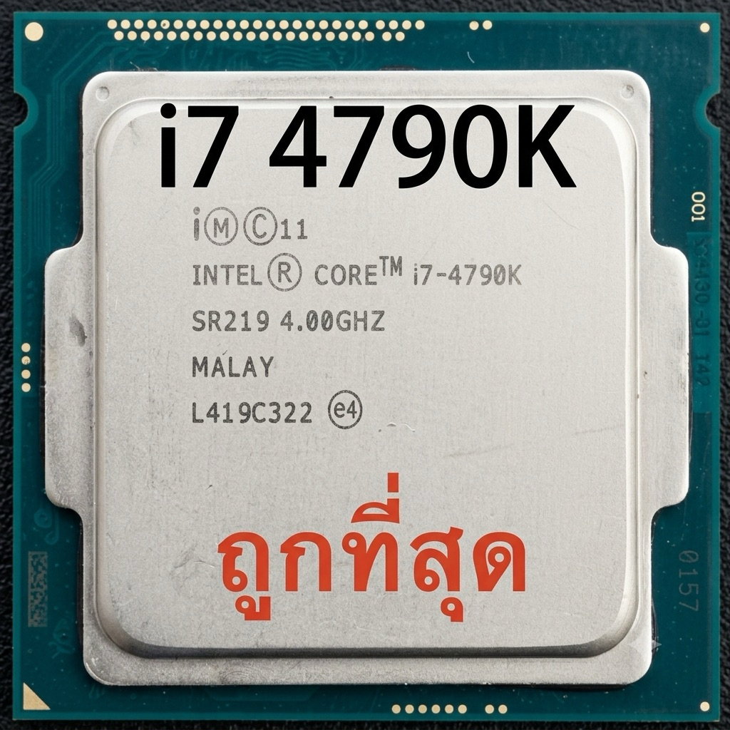ซีพียู Intel Core i7-4790K (LGA1150) CPU มือสอง ไอ7 เจน4 รหัส K ตัวท็อปแรงๆ เทสผ่าน 100% โดย CPU 2 H