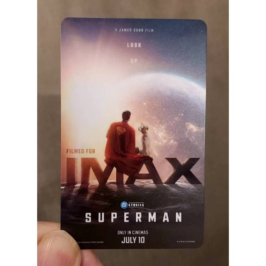 🦸การ์ดซุปเปอร์แมน Imax Superman collectible card จากโรงหนัง Imax major