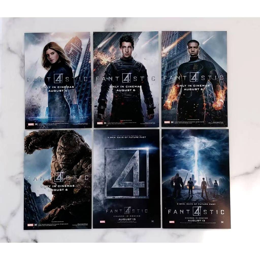โปสการ์ดหนังแฟสแทสติก4 Fantastic Four เซต 6 แบบ