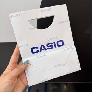 CASIO ถุงกระดาษอย่างดี จำนวน1ใบ สีขาว แบบกึ่งเงา