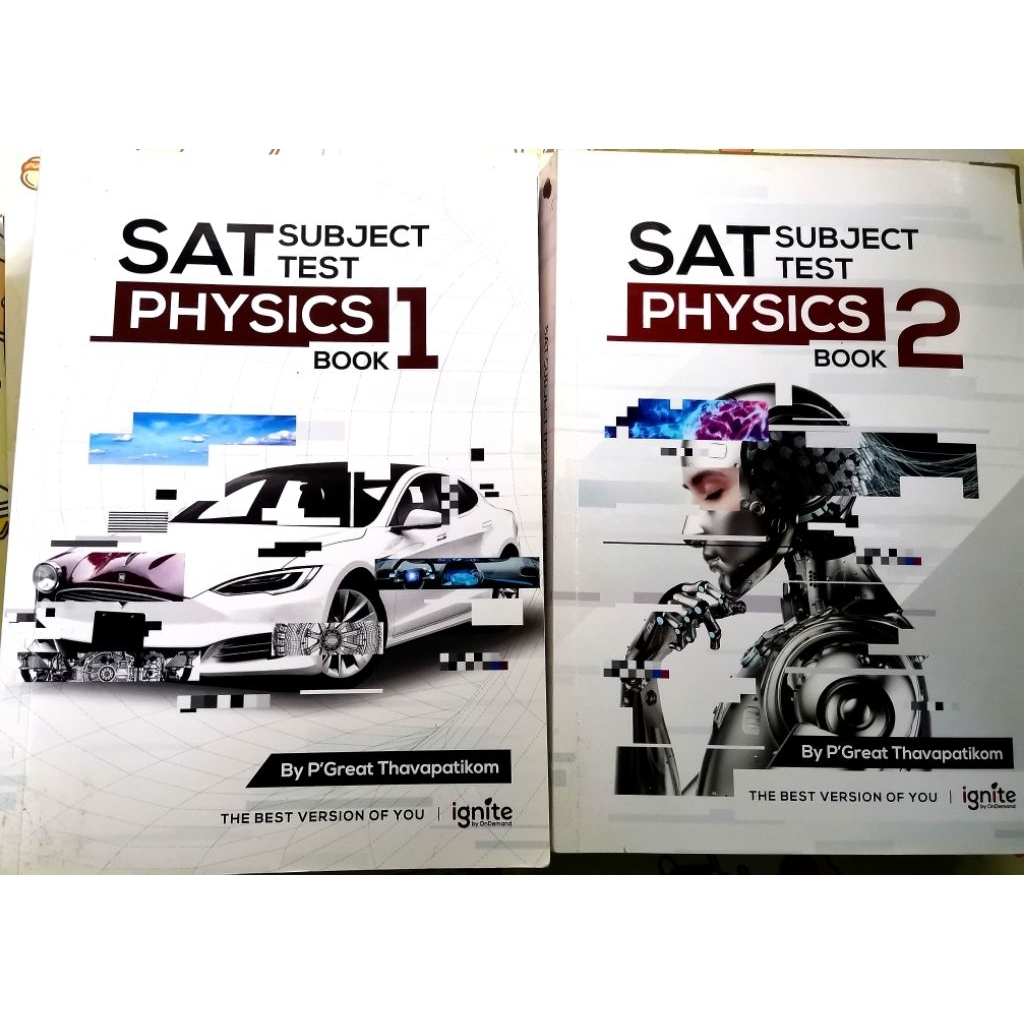 sat​ subject​ test​ Physics​ book​1,2​  ignite​ by​ Ondemand​(1ชุด​ได้2เล่ม)​มีทำโจทย์แล้ว​พร้อม​มี​