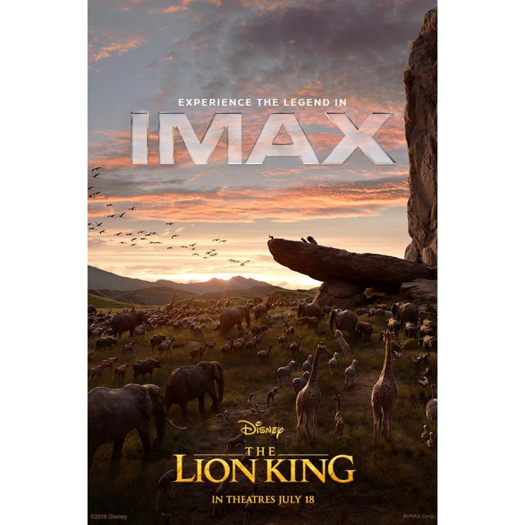 โปสเตอร์หนังของแท้จากโรง Imax The Lion king, Avatar2, Jurassic ขนาด13x19 นิ้ว สภาพใหม่