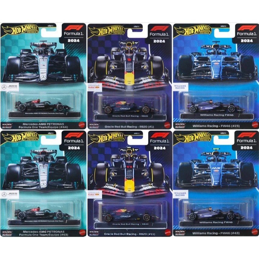 [พร้อมส่งจากไทย 🇹🇭] [ของแท้ 100%] Hotwheels Premium | F1 Formula 1 Team 2024 #1