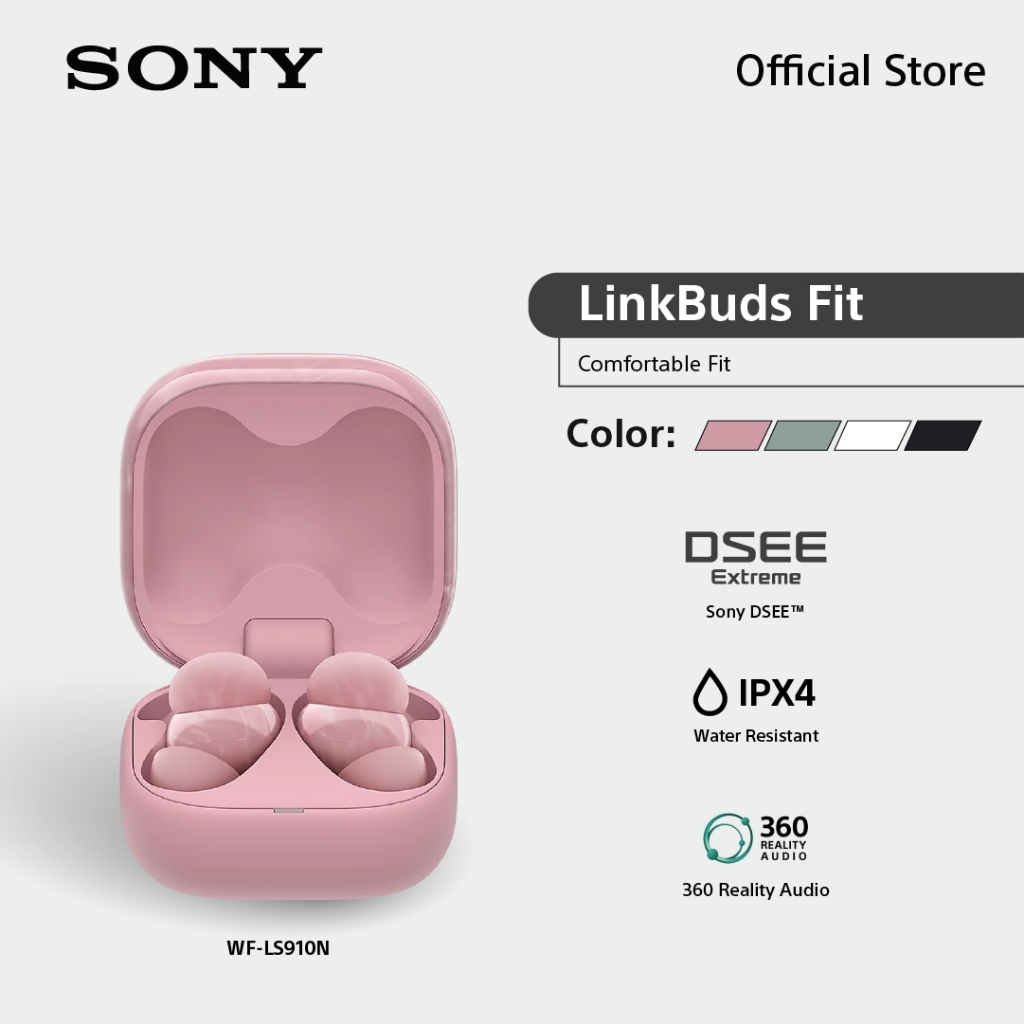 Sony หูฟัง In Ear LinkBuds Fit รุ่น WF-LS910N | Wireless Noise Canceling Headphones | Bluetooth® 5.3 | IPX4