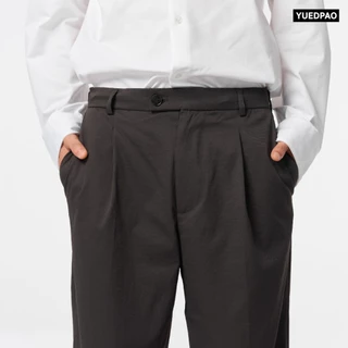 Yuedpao Ultimate Stretch - Men's Pleated Pants (Relaxed Fit) กางเกงสแล็คมีจีบหน้า กางเกงผู้ชาย กางเกงทำงาน ทรงกระบอก