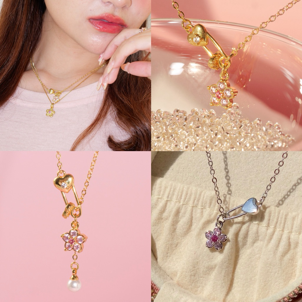 The Lucy Pretty Cherry blossom necklace