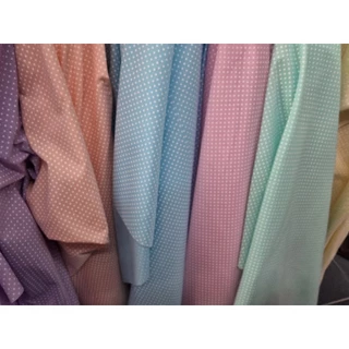 ผ้าลาย จุด ไข่ปลา จุดฝอย ถ่ายพร็อพ พร้อมส่ง กว้าง 110-115 ซม กุ๊น กระเป๋า วินเทจ เช็ตชาย มินิมอล อเนกประสงค์ ถ่ายพร็อพ