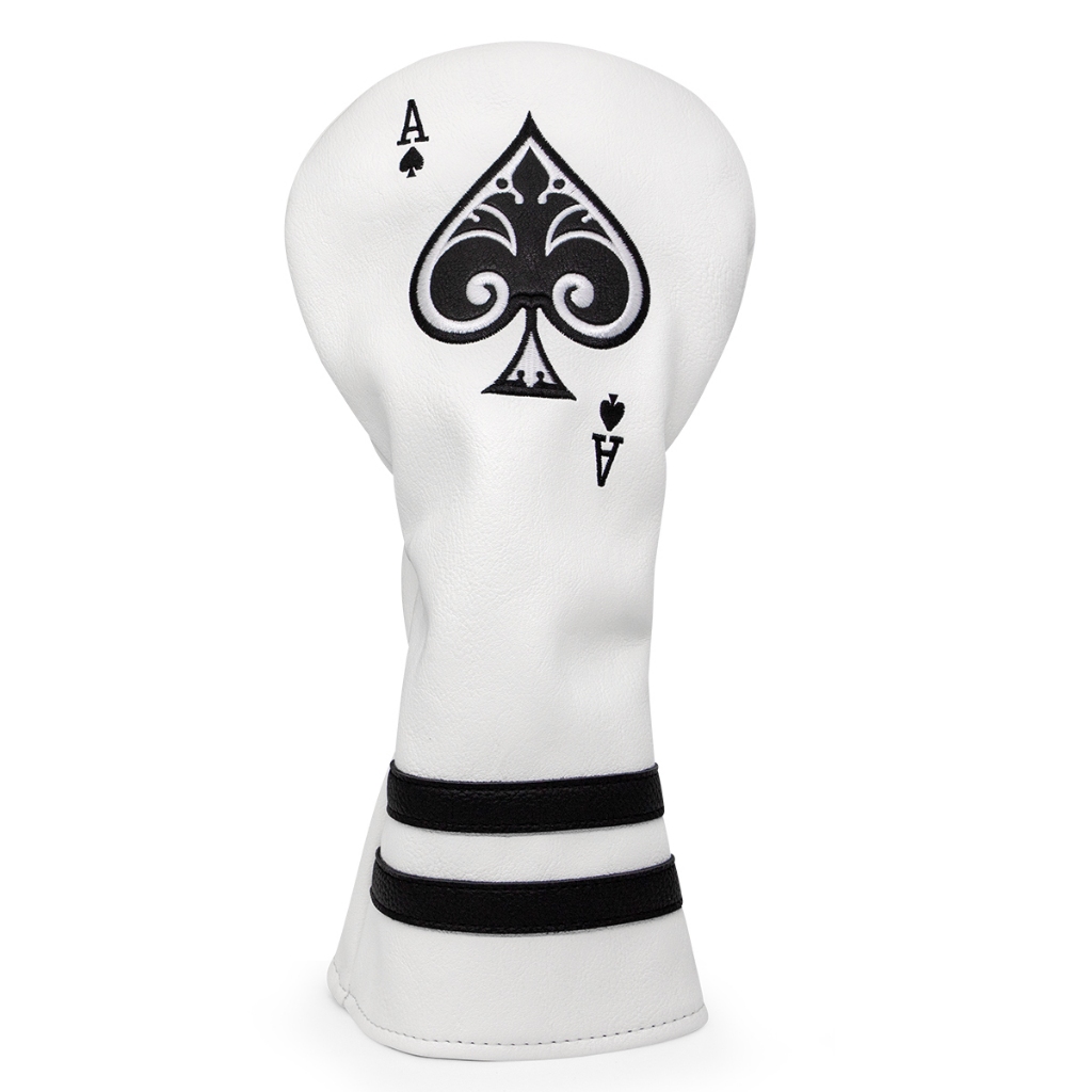 Golf Head Cover "white Golf Ace" Cover for Golf Clubs -Driver Headcover