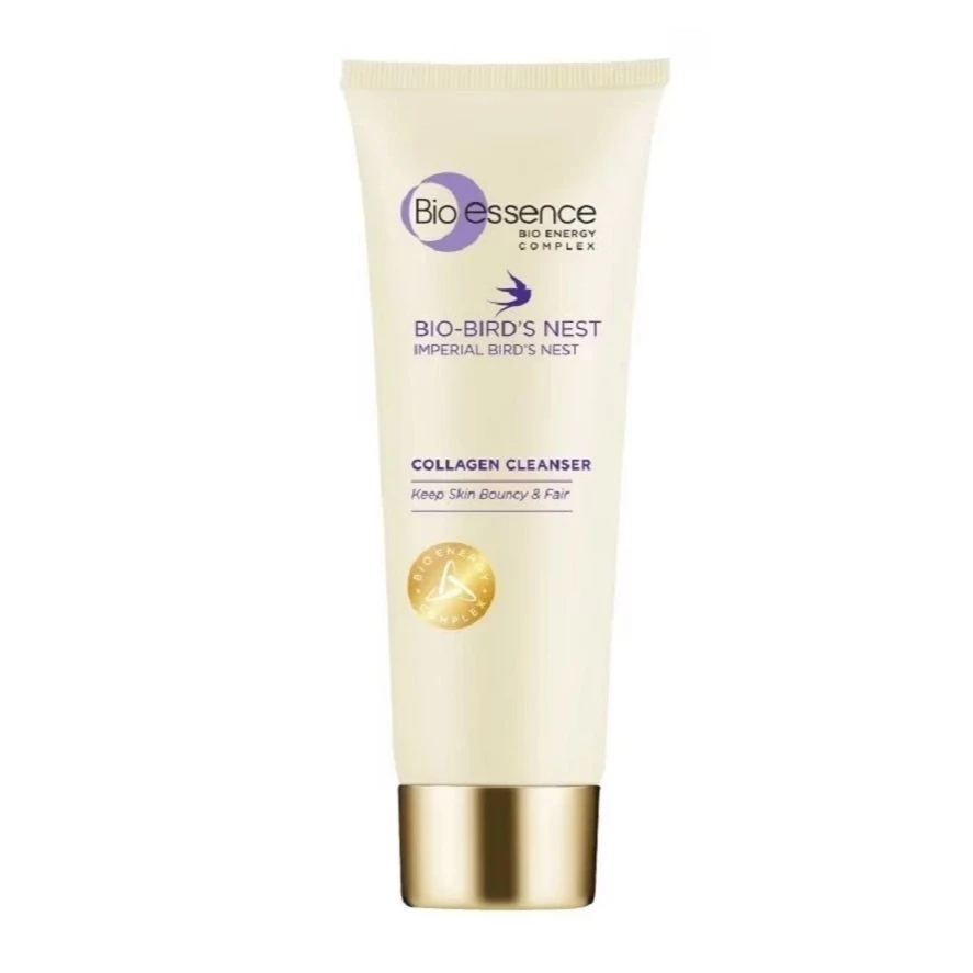 (1ชิ้น) โฟมรังนกเติมคอลลาเจน ผิวนุ่มเด้ง สดใส Bio-essence Bio-Bird's Nest Imperial Collagen Cleanser 100g
