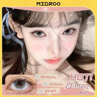 Midroo 【0°~-600°】💟Bunny-14.5mm💟Blue/Pink/Brown ไร้ขอบ series คอนแทคเลนส์สี แม่ทัพ รายเดือน เลนส์นุ่ม คอนแทคเลนส์ตาหวาน