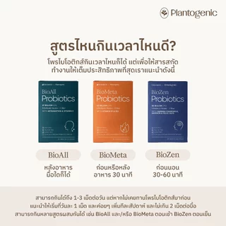 Plantogenic x BioMed - [สูตรอัพเกรด] BioZen แคปซูลโพรไบโอติกส์ Medical Grade Probiotic (Plant-Based)