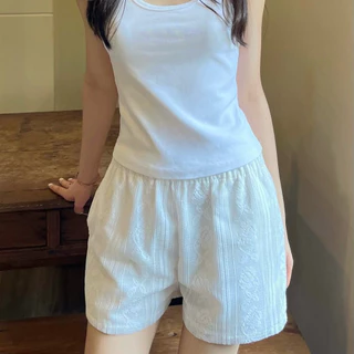 Mist Lace pants - กางเกงขาสั้นลูกไม้