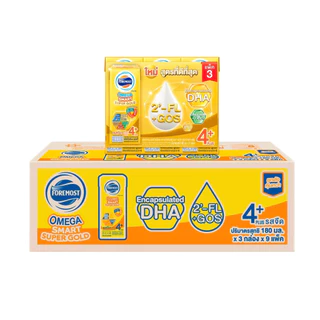 ยกลัง โฟรโมสต์ โอเมก้า ซุปเปอร์โกลด์ 1,4+ รสจืด ขนาด 180 มล แพ็ค 27 กล่อง