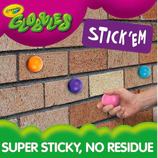 🇯🇵🌸 Squishy Crayola Squeeze Toy Globbles ลูกบอล บีบ คลายเครียด แบบติดผนังได้ 16 ชิ้น 6 สี สคุชชี่ ของแท้ สกุชชี่