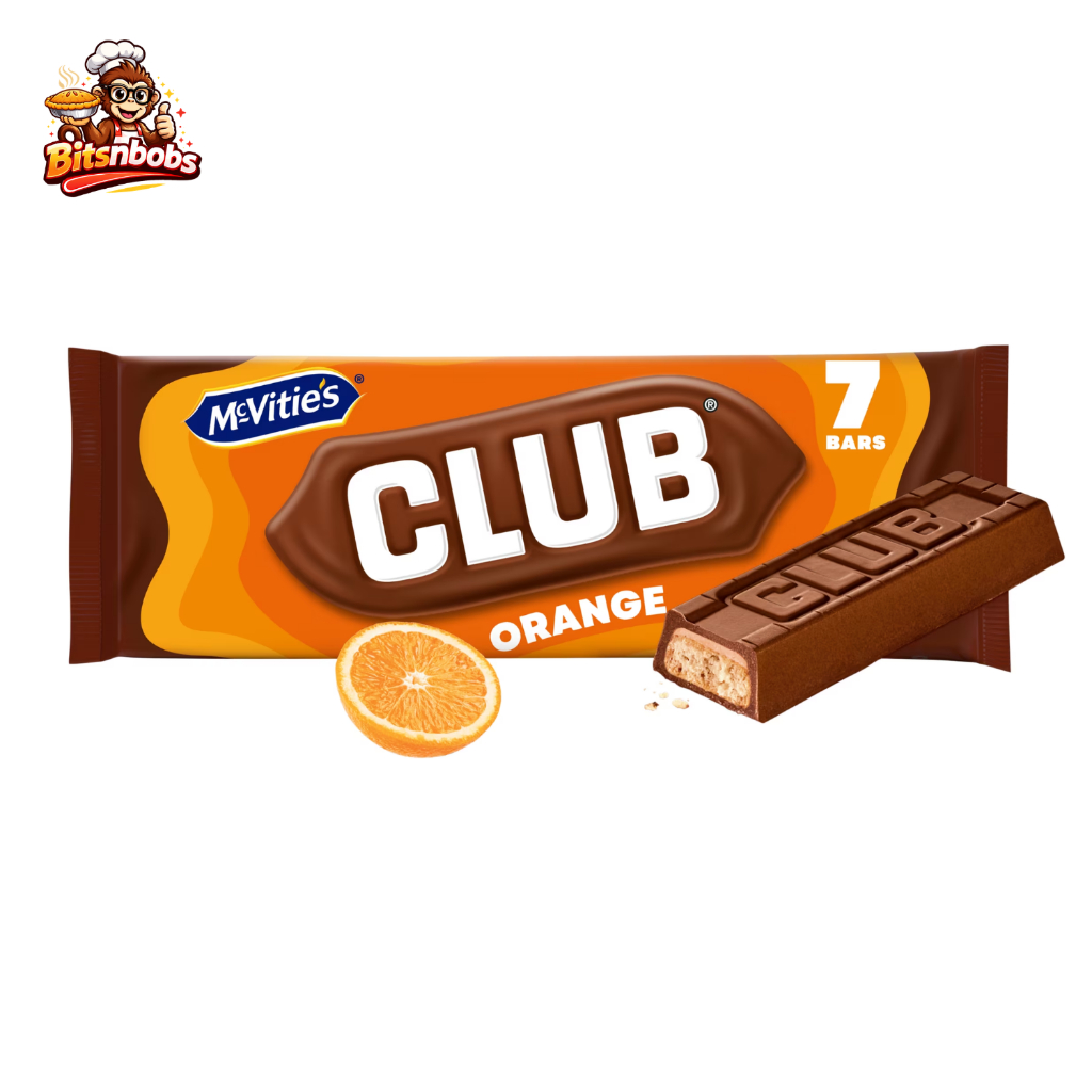 🍫Mcvities orange club 7 bars (7x22g) - แมคไวตี้ส์ ออเร้นจ์ คลับ 7 แท่ง (7x22กรัม)🍫