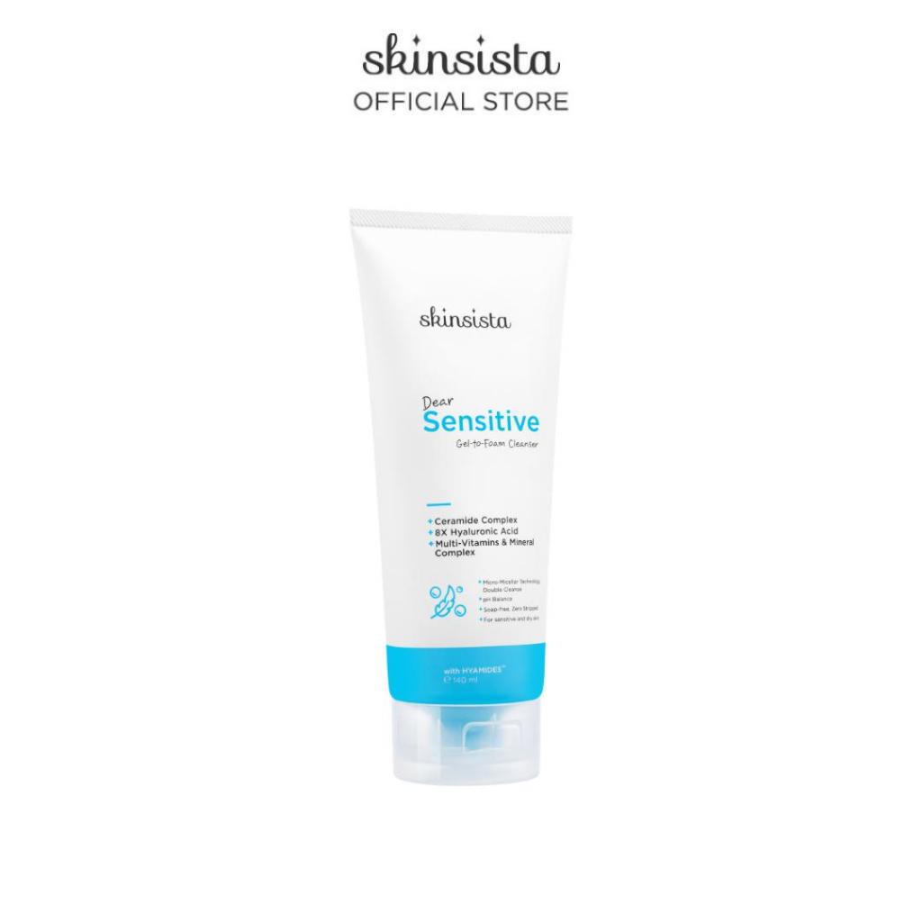 [ของแถมงดจำหน่าย] Skinsista Dear Sensitive Gel-to-Foam Cleanser เจลโฟมหน้านุ่ม 45 ml.