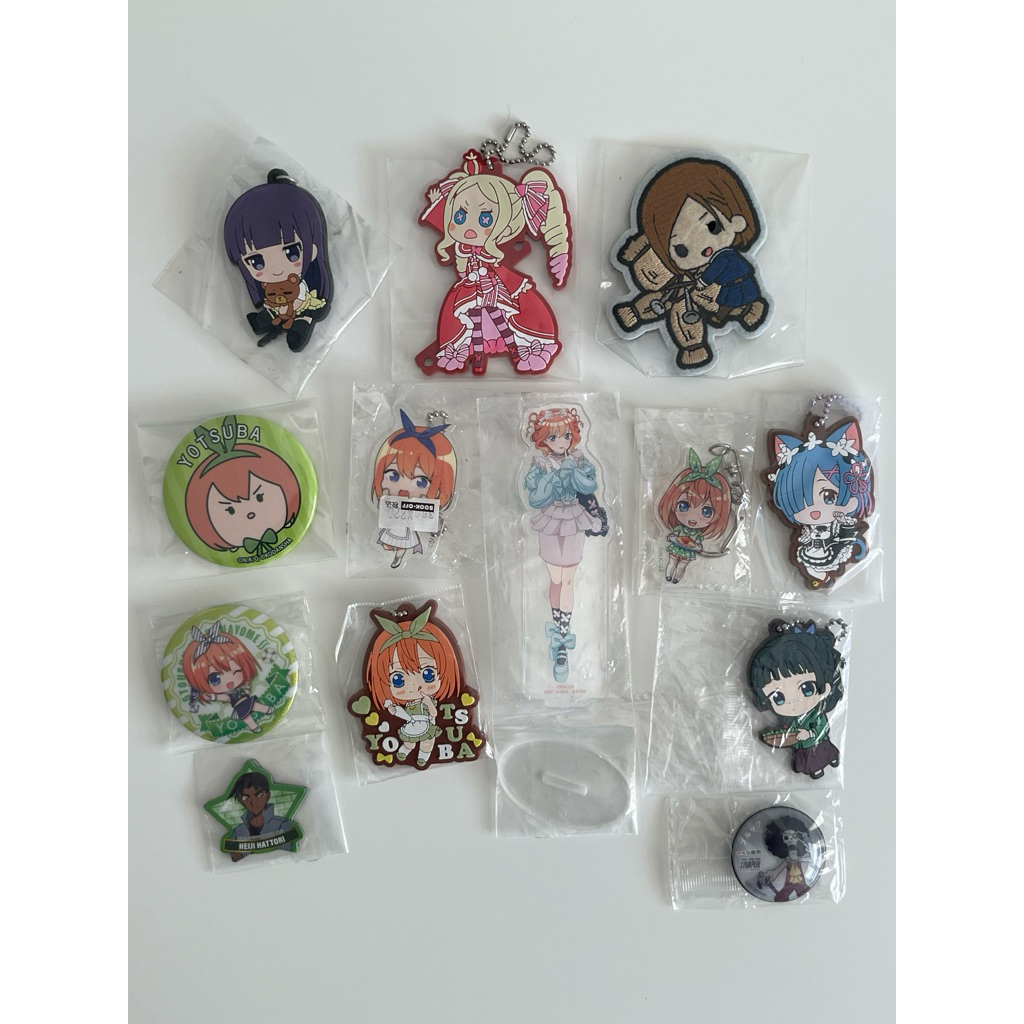 (พร้อมส่ง) - แท้จากญี่ปุ่นมือ 1 พวงกุญแจ เข็มกลัด Beatric แฝดห้า Inu x Boku Re Zero Maomao One Piece Heiji Hattori
