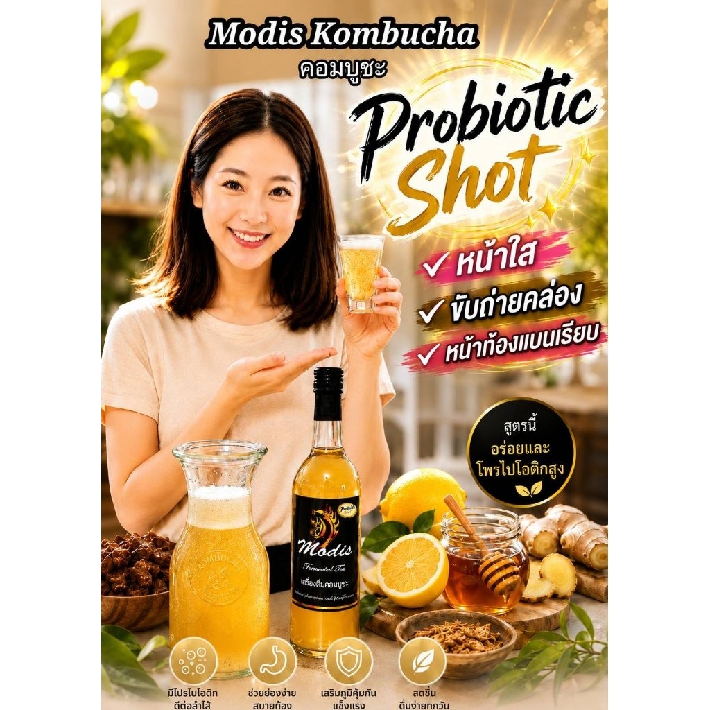 คอมบูชะสูตรProbioticShot