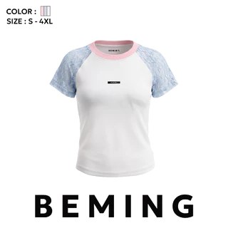 Bemingtop1214(S-4XL)-Bony Babytee - เสื้อยืดเบบี้ทีทรงRaglanดีไซน์แขนสีตัด
