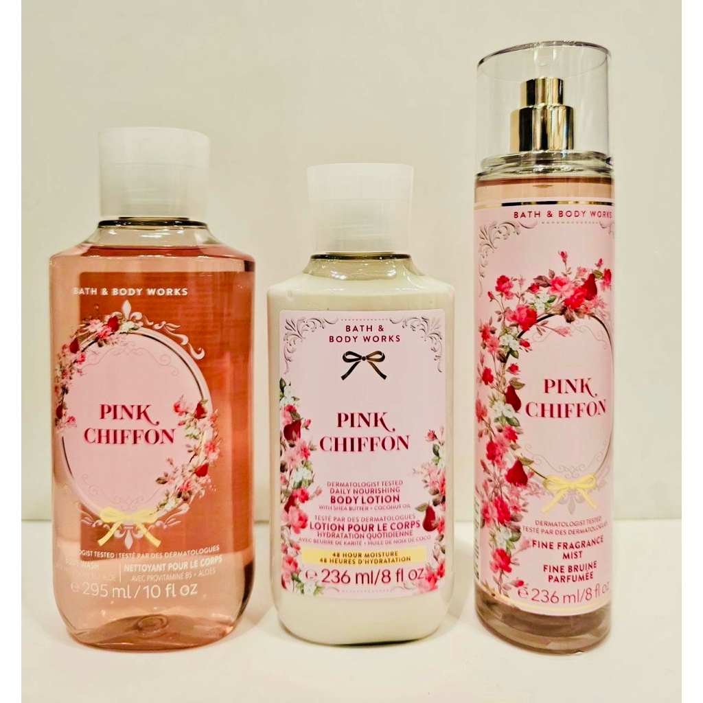 (แท้) Pink Chiffon Shower gel/ Body Lotion/ Body Cream/ Body Mist Bath&Body Works