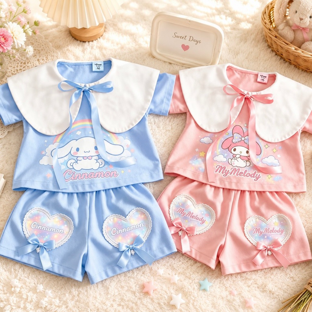 พร้อมส่ง ba058-ba059 8995 คอบัวน่ารัก
