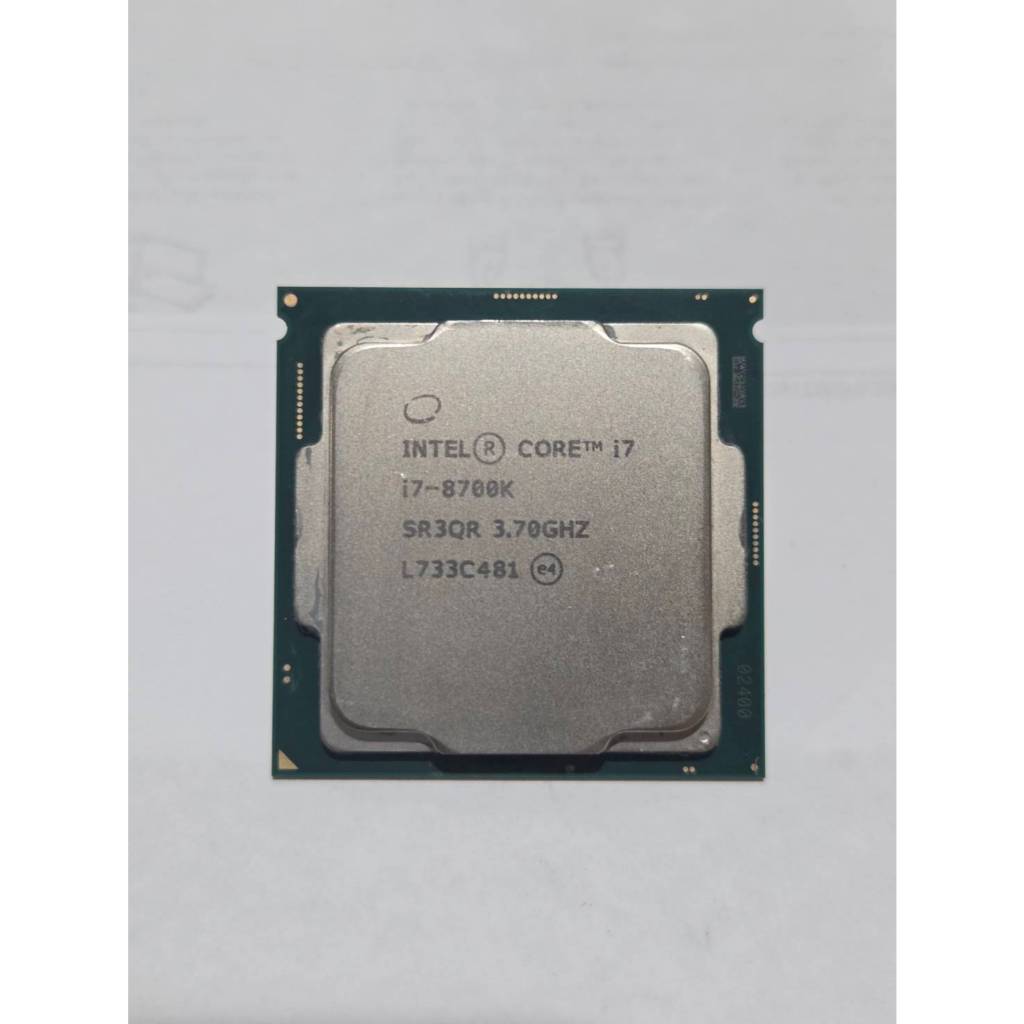 CPU Intel Core I7 8700K 6C/12T LGA1151 v.2 ฟรีซิลิโคน 1 ซอง