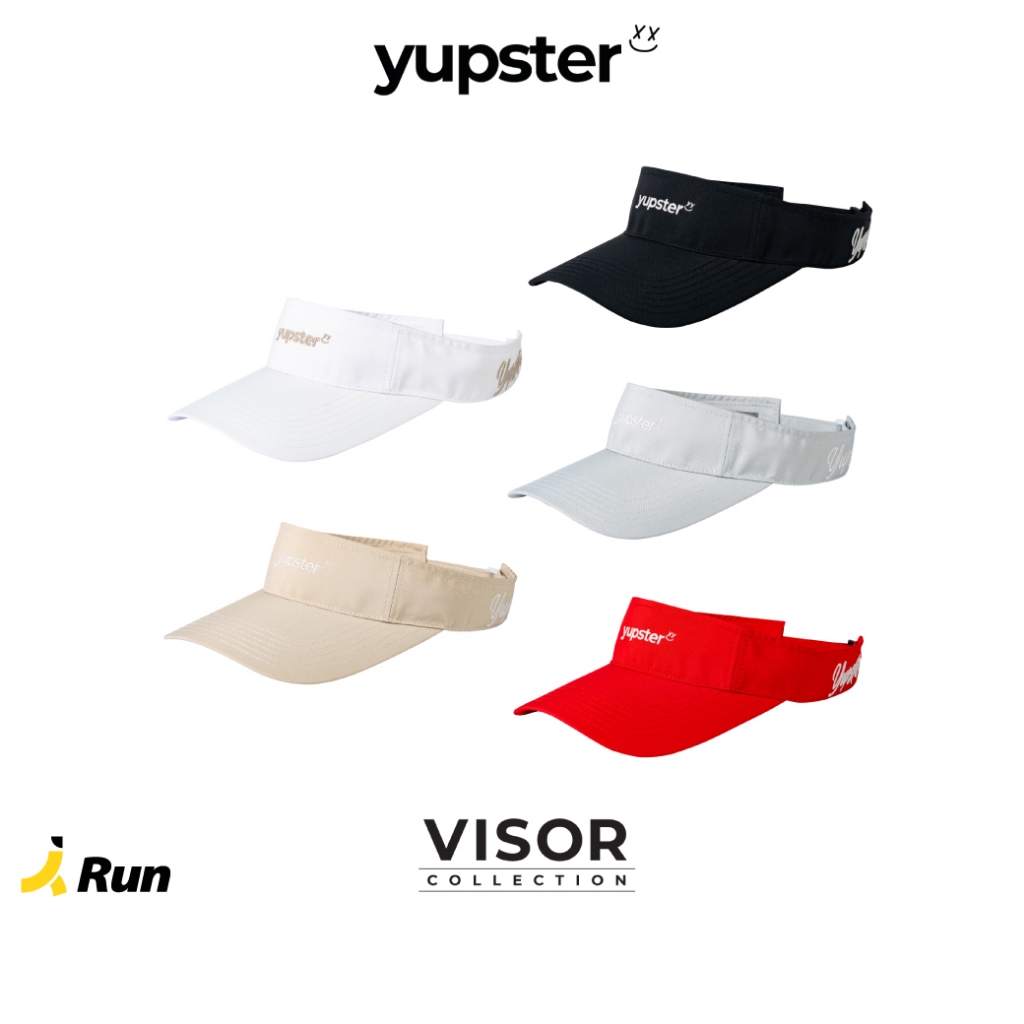 Yupster รุ่น Clear Flow Visor หมวกสำหรับวิ่ง และ ออกกำลังกาย กลางแจ้ง