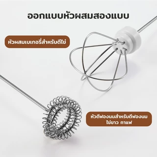 (ประกันศูนย์1ปี) SAMONO เครื่องตีฟองนม ที่ตีฟองนมไร้สายขนาดเล็ก ชาร์จเเบตไทป์ซี แบบพกพา SW-MFB30S
