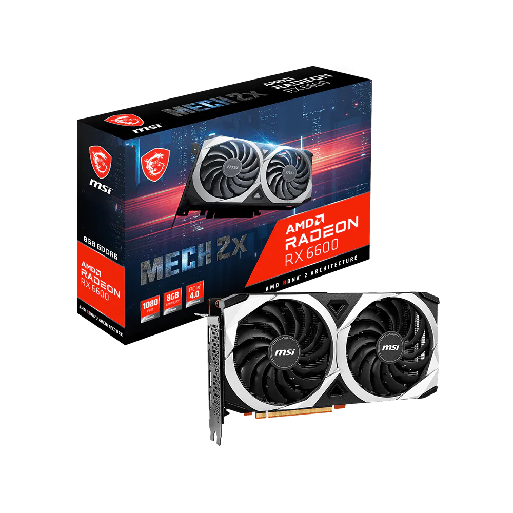 การ์ดจอ VGA MSI Radeon RX 6600 8Gb GDDR6 MECH 2X (Radeon RX 6600 MECH 2X 8G OC) สามารถออกใบกำกับภาษี